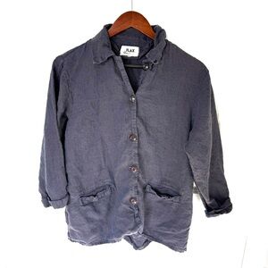 Flax Linen Minimalist Jacket Size Petite